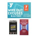 Custom MicroClean - Portable Microfiber Screen Cleaner (2"x1.3") Rectangle - 1