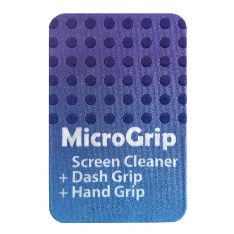 Custom R3 MicroGrip - Portable Microfiber Screen Cleaner & Non-Slip Device Grip (2"x1.3")